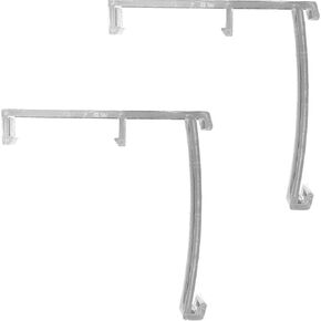 Cutelec Valance Clips 2pcs for 3-1/2"(89mm) Clear Color Vertical Blind Hidden Retainer Holder for Vertical Blinds with a 1-7/16"(37mm) headrail in Width