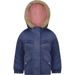 OSHKOSH B'GOSH Girls' Heavyweight Faux Fur Hooded Parka Warm Winter Coat