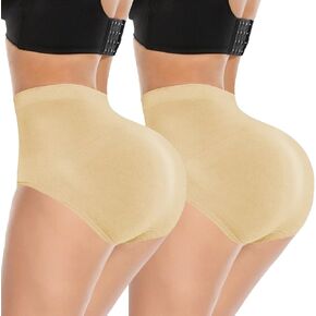FLORATA Women Butt Lifter Panties Padded Shapewear Hip Enhancer Underwear Pads Shorts with Removable Pads