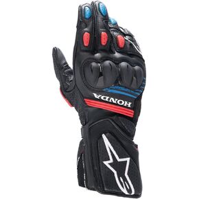 Alpinestars Honda SP-8 V3 Gloves, L, Black/Bright Red/Blue