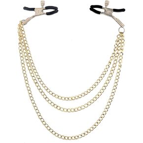 Gold Body Chain Jewelry for Women，Adjustable Pressure Body Clips Non-Piercing Stainless Steel Jewelry Body Clamp for Body Jewelry