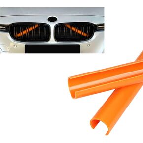 HIBEYO Grille Insert Stripes Replace for BMW G20 G28 G21 Accessories Grille Insert Trim Sripes V Brace Cover PVC Material for BMW Car Fashion Decoration 2 PCS Red