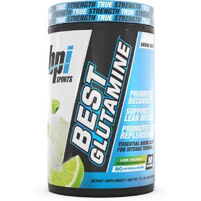 BPI Sports Best Glutamine - Essential Amino Acid for Intense Training with L-Glutamine - Post-Workout Recovery and Muscle Support - Berry Citrus, 14.1 oz