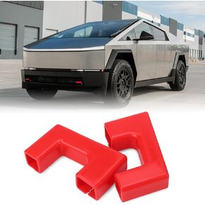 Tow Hook Covers 2Pcs/Set Compatible with 2007-2025 Chevy Silverado 1500, Hitch Cover Front Customized Car Tow Hooks Protectors for Silverado 1500 Accessories 2007-2025 (Red)