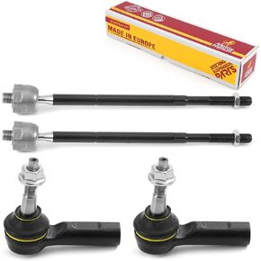 Metrix Premium Chassis Parts - 4 PC Inner & Outer Tie Rod End Kit Fits 2019-2022 Ram 1500 Classic, 2013-2018 Ram 1500, Replacement EV800958, ES801123, Made in Europe