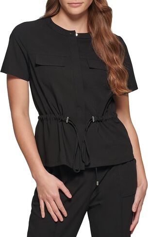 Calvin Klein Women Missy Everyday Short Sleeve Belted Lined Jacket in Saudi Arabia