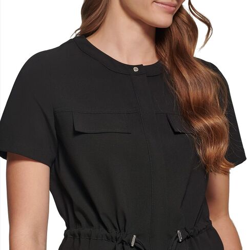 Calvin Klein Women Missy Everyday Short Sleeve Belted Lined Jacket in Saudi Arabia