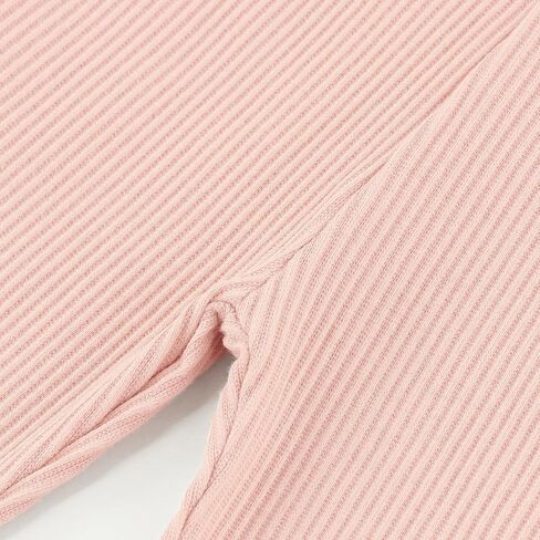 ACESTAR Girls Ribbed Knit Bell Bottom Pants Toddler Elastic Waist Ruffle Leggings Flared Pants (2-10 Years) in Saudi Arabia