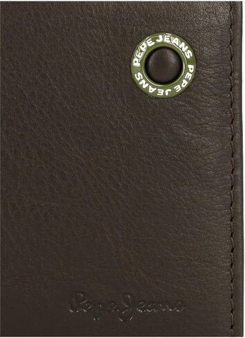 Pepe Jeans Men's Wallet with Card Holder, Black/White in Saudi Arabia