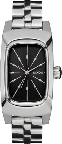 NIXON Frankie A1441-100m Water Resistant Women's Analog Watch (47 x 24mm Rectangular Watch Face, 14mm 3 Link Bracelet Band w/Butterfly Clasp) in Saudi Arabia
