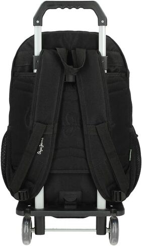 Pepe Jeans Boy's Travel Bag, Black/White in Saudi Arabia