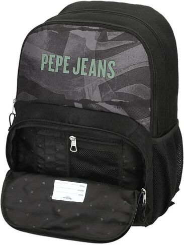 Pepe Jeans Boy's Travel Bag, Black/White in Saudi Arabia