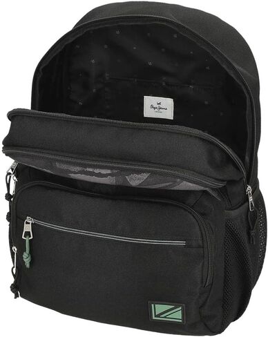 Pepe Jeans Boy's Travel Bag, Black/White in Saudi Arabia