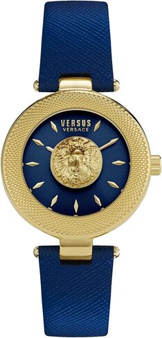 Versus Versace Womens Gold 40 mm Brick Lane Lion Strap Watch VSP216921 in Kuwait