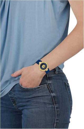Versus Versace Womens Gold 40 mm Brick Lane Lion Strap Watch VSP216921 in Kuwait