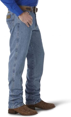 بنطلون جينز رجالي ماركة Wrangler George Strait Cowboy Cut الأصلي, أزرق, One Size in Kuwait