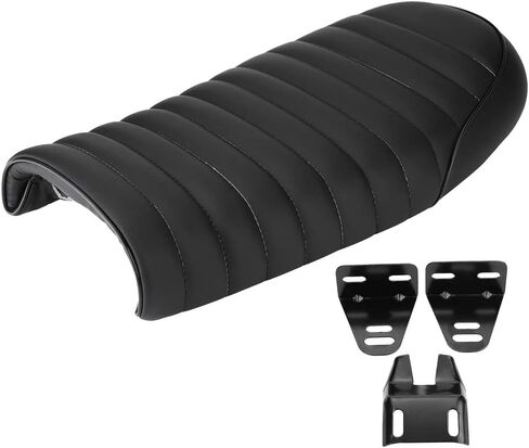 Qiilu Evgatsauto Potorcycle Protection Cover Cover Pu Vintage Cafe Racer Seat Cushion flat flat for Honda CG125 GN CG CB400SS (D) in Saudi Arabia