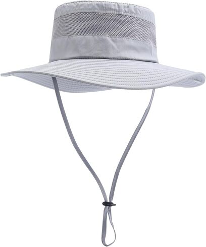 Women Sun Hat Outdoor UV Protection Wide Brim Fishing Hat with Ponytail Hole Neck Flap for Beach Hiking Camping in Saudi Arabia