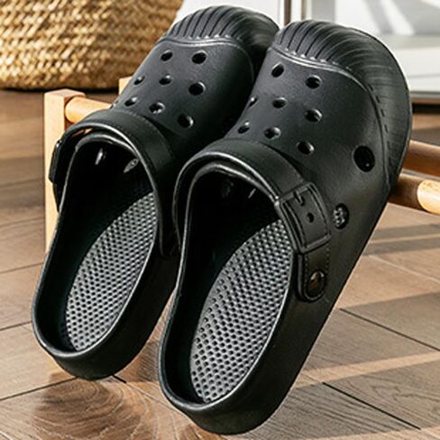 Anti-Collision Garden Clogs for Women and Men, Non-Slip Sandals, Slip On Work Shoes Heel Strap Mules Lightweight Shower Slippers Beach Indoor Outdoor Casual Wear Soft Air Cushion Sole Slides in Kuwait