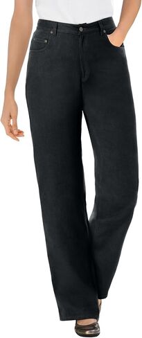 Woman Within Women's Plus Size Relaxed-Fit 5-Pocket Jeans in Kuwait