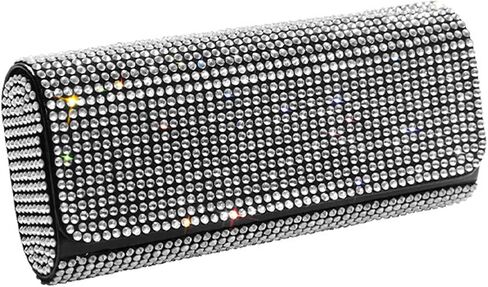 PU Sunglasses Case for Women, Bling Diamond Classic Sunglasses Case, Eyeglasses Pouch Glasses in Saudi Arabia