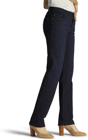 Lee Women's Relaxed Fit Straight Leg Jean, Bewitched, 8 Long in Saudi Arabia