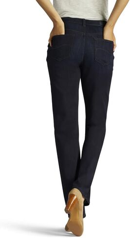 Lee Women's Relaxed Fit Straight Leg Jean, Bewitched, 8 Long in Saudi Arabia