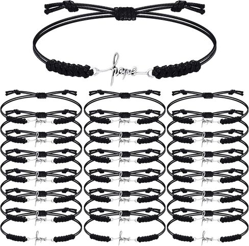 Rtteri 20 Pcs Faith Bracelets Inspirational Birthday Jewelry Gifts Charm Adjustable Religious Gifts for Women Christian in Saudi Arabia