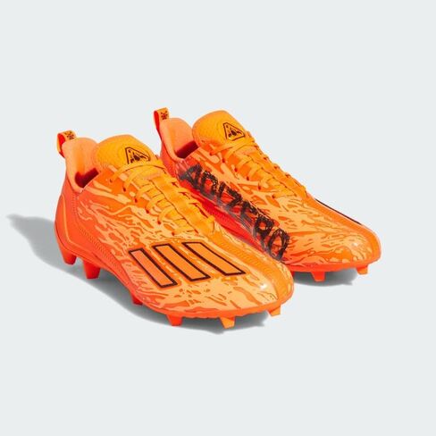 adidas Adizero Primeknit Cleat - Men's Football Team Semi Solar Green/White in Saudi Arabia