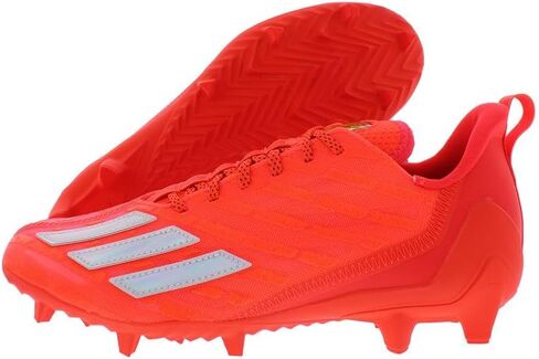 adidas Adizero Primeknit Cleat - Men's Football Team Semi Solar Green/White in Saudi Arabia