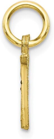 Solid 10k Yellow Gold Initial Letter A Alphabet Charm Pendant - 20mm x 11mm in Saudi Arabia