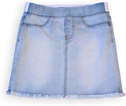 Calvin Klein Girls' Stretch Denim Skirt, Authentic/Pull On, 12-14 in Saudi Arabia