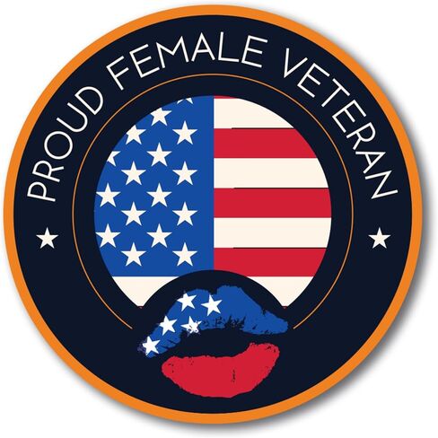 Magnet Me Up Proud Female Veteran Military Magnet Decal, 6.5x3 Inch, Perfect for Car, Truck, SUV, Magnetic Surface, Gift, in Support of Women Veterans, Service Active Duty, Made in USA in Saudi Arabia