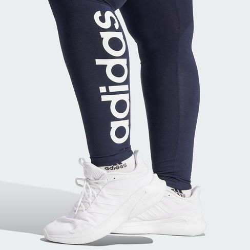 adidas Women's Loungewear Essentials High-Waisted Logo Leggings, App Sky Rush/White, Medium in Saudi Arabia