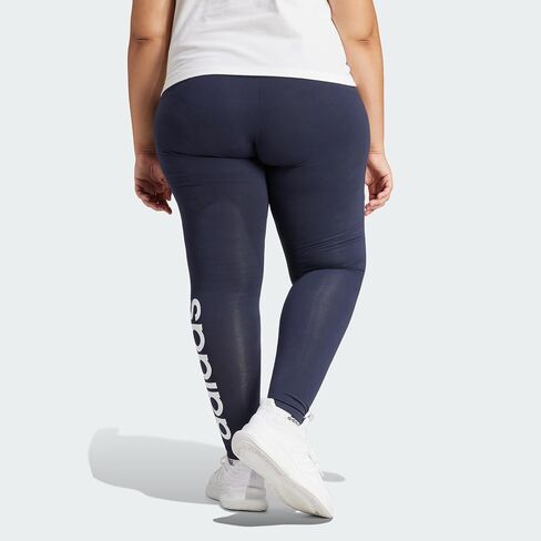 adidas Women's Loungewear Essentials High-Waisted Logo Leggings, App Sky Rush/White, Medium in Saudi Arabia