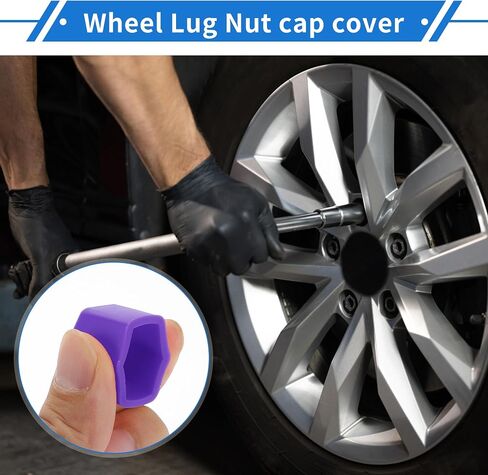 Wheel Lug Nut Bolt 19mm Rims Tire Nut Screws Dust Cap Cover Nut Protection Silicone Orange Outer with Removal Tool in Saudi Arabia