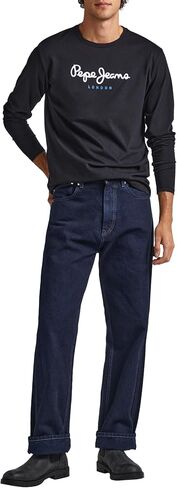 Pepe Jeans Eggo Long T-Shirts & Polo Shirts Men Black - XS - Long Sleeved Shirts Shirt in Saudi Arabia