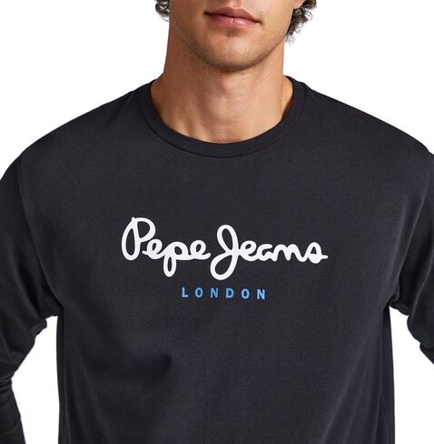 Pepe Jeans Eggo Long T-Shirts & Polo Shirts Men Black - XS - Long Sleeved Shirts Shirt in Saudi Arabia