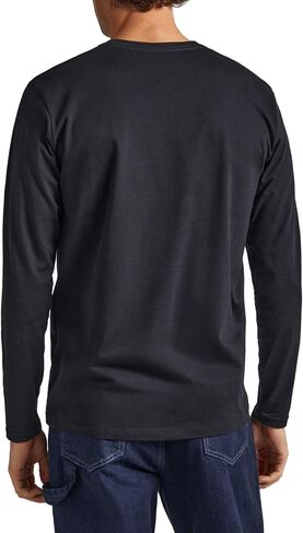 Pepe Jeans Eggo Long T-Shirts & Polo Shirts Men Black - XS - Long Sleeved Shirts Shirt in Saudi Arabia