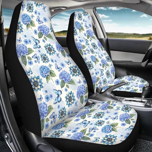 Vintage Wild Forest Mushroom Snail Beetle Daisy Cottagecore Print 2 Pack Car Seat Covers Set Front Seats Only Universal Fit Most Truck SUV Vans Auto Accessories Interior Cushion Protector in Kuwait