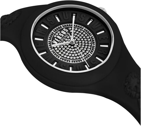 Versus Versace Womens Blue 39 mm Fire Island Crystal Watch VSPOQ1R21 in Kuwait