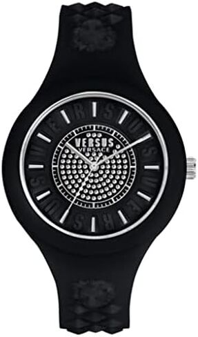 Versus Versace Womens Blue 39 mm Fire Island Crystal Watch VSPOQ1R21 in Kuwait
