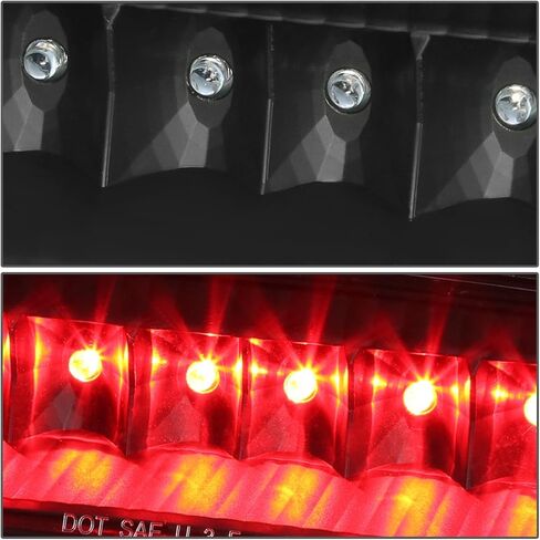 DNA MOTORING 3BL-JLIR02-LED-RD Red Lens LED Third Tail Brake Light [Compatible with 02-07 Jeep Liberty] in Kuwait