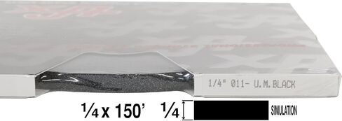 تخصيص الشاحنة التلقائية الشريطية الشاملة العالمية في ربع بوصة - TFX 0104061-1/4 "x 150 ' - 061 - أسود in Kuwait