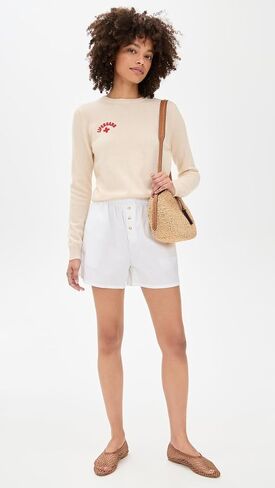 Jumper 1234 Women Cashmere Beach Crew Sweater in Kuwait