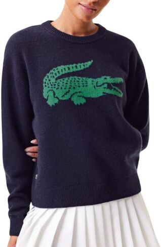 Lacoste x Bandier Women's Contraving Crocodile Sweater in Kuwait