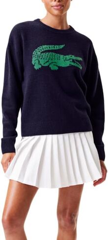 Lacoste x Bandier Women's Contraving Crocodile Sweater in Kuwait