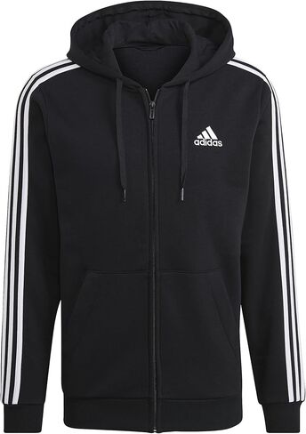 adidas Essentials 3-Stripes Fleece Full Zip Hoodie Team Royal Blue/White SM in Saudi Arabia