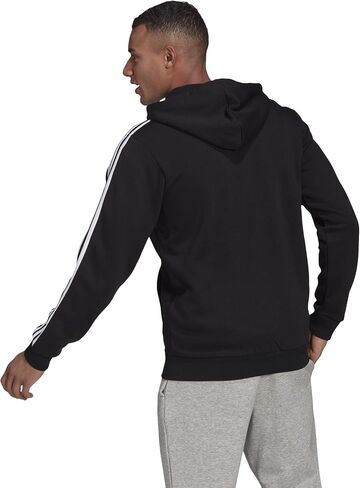 adidas Essentials 3-Stripes Fleece Full Zip Hoodie Team Royal Blue/White SM in Saudi Arabia