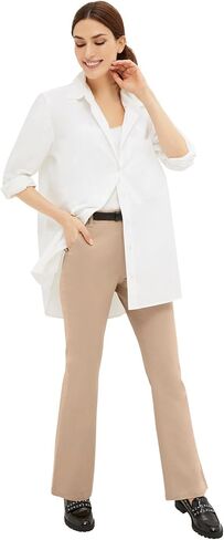 ellos Women's Plus Size Classic Stretch Chino Pants in Kuwait